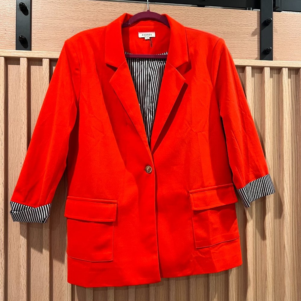 Andrée by Unit Women's Red Blazer, Size L